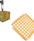 C Hoist Net Nylon Lifting Sling 1 5 X 1 5 M With 10 CM Mesh And 500 KG Capacity shown in use with cargo lifting and flat view