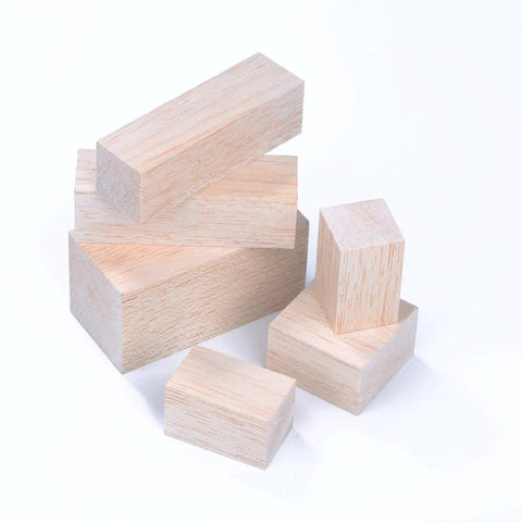 12 Pcs Balsa Wood Blocks For Carving Kit With 4 Sizes For Whittling And Craft Projects Unfinished Wood Blocks Made For DIY Folks Beginners And Pros Alike 2x1x1 4x1x1 4x2x2 2x2x1 Inches displayed