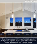 Image showing 5CCT adjustable color options for 12 Pack 4 Inch LED Recessed Downlights With Integrated J Box.
