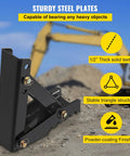 Heavy Duty Backhoe Thumb Attachment Weld On Adjustable Boom For Excavator And Tractor 18 Inch Tooth Plate in use on construction site