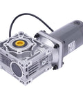 12V Variable Speed Worm Gear Reducer Motor RV40 120W 50K High Torque Adjustable Reversible Self Locking Worm Geared Reduction Motor With 0.71 Inch Output Bore For CNC Equipment Milling Machinery And Production Lines Built Tough And Heavy Duty