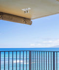 Heavy Duty Adjustable Bearing Kit With Sliding Ball Steel Roller Door Hardware For Smooth Glide And Custom Fit Includes Adjustable Pulley System And Swivel Casters For Easy Mobility And Repositioning mounted on patio awning rail