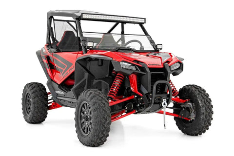 Red Honda Talon 2019-2021 with UTV Winch Mounting Plate For Honda Talon 2019 To 2021 Black Beefy Heavy Duty Thick Steel Off Road