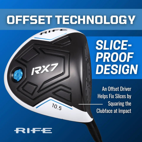 Offset Anti Slice Driver With 10.5 Degree Draw Bias 460cc Titanium Head USGA Approved Golf Club