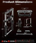 Mini Bike Front Fork Suspension Kit With Beefed Up Hydraulic Shocks Product Dimensions Diagram
