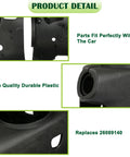 OmoZone steering column trim cover kit, black plastic, upper and lower fit for 2003–2007 GM trucks