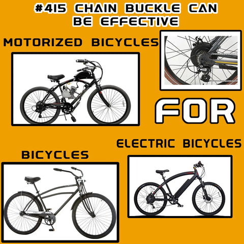 8 Pack 415H Chain Master Links For 49Cc To 80Cc 2 Stroke Engines used on motorized bicycles and bikes