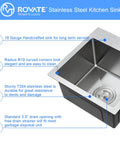 15 X 17 Inch Drop-In Black Nano Finish Bar Sink 304 Stainless Steel Prep Sink With Basket Strainer Fits Standard 18-Inch Base Cabinets Ideal For Home Bar Kitchen Prep And Small Space Use with product features displayed