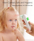 No-Touch Digital Forehead And Ear Thermometer For Adults And Kids With 0-3 Year Old Child Mode, Fast Accurate Temp Readings, Easy Readout, Safe Family Health Tool.