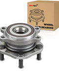 Front view of Front Left Or Right Wheel Bearing And Hub Assembly For Nissan Rogue 2014 To 2023 Rogue Sport 2017 To 2022 Qashqai 2017 To 2018 Direct Fit Replacement 513357 with packaging.