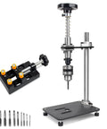 Handy Compact Desktop Manual Tapping Machine With Bench Vice Portable Vertical Tap Tool Includes Nine Taps M2.5 To M10