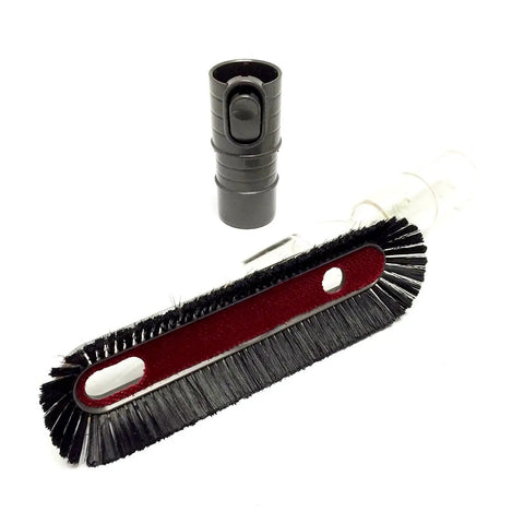 Soft Dusting Brush Tool For Dyson Vacuums with Free Adapter angled view