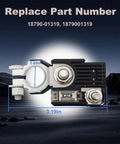 180 Amp Battery Fusible Fuse B With Positive Terminal For Hyundai and Kia, shown with dimensions and replace part numbers 18790-01319, 1879001319.