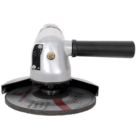 Beefy 5 Inch Air Angle Grinder And Pneumatic Cut Off Tool For Metal Welding Grinding And Polishing No Sweat Operation close-up view