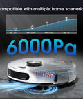 Self Emptying Robotic Vacuum And Mop With 75 Day Hands Free Self Emptying Dustbin LiDAR Mapping Strong Suction WiFi App