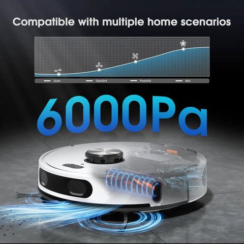 Self Emptying Robotic Vacuum And Mop With 75 Day Hands Free Self Emptying Dustbin LiDAR Mapping Strong Suction WiFi App