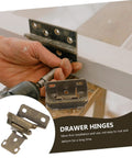 4 Pack Self Closing Cabinet Hinges With Brushed Metal Finish Soft Close Overlay For Frameless Kitchen Cabinets Durable Quiet Close Hardware For Easy Install.