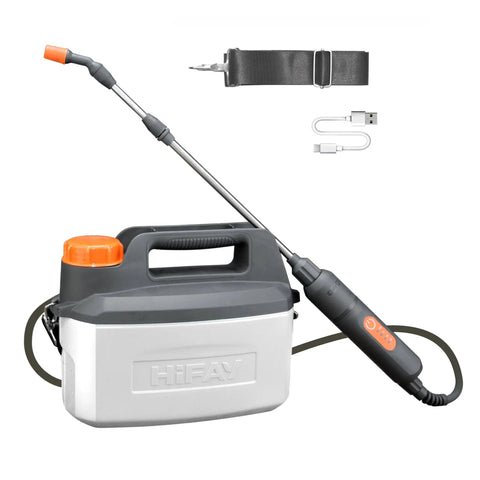 Cordless 1 Gallon Electric Sprayer With Built In 4000mAh Battery, One Button Operation, Telescopic Wand, Plant Mister