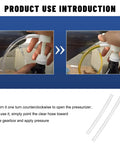 Smooth Shift Fluid Pump For Standard Quart Jugs And Transmission Sump With 4Cc Per Stroke Differential Gear Oil Manual hand rig shown in use.