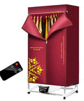 Dope Electric Clothes Dryer Foldable Two Tier Rack With 1500W Heater Remote Control Big Capacity Low Noise For Home Laundry Or Apartment Use 110V Red Easy Setup