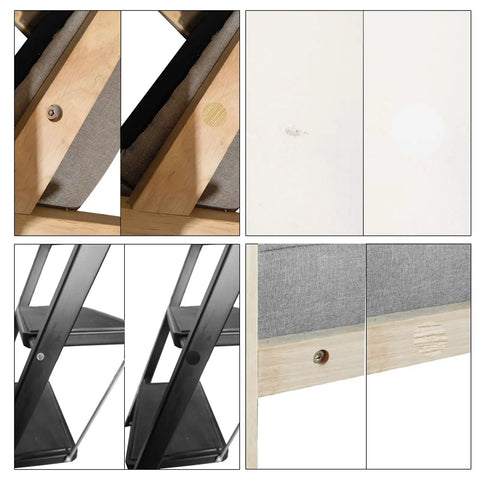 580 Piece Self Adhesive Screw Hole Stickers Set For Wooden Furniture And Cabinets, PVC Cover Caps Dustproof, 12mm 15mm 21mm
