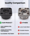 Quality comparison of Rock Solid Ballscrew End Supports Bearing Blocks FK10 for 10mm Ball Screws vs others