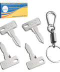 Four Pack Golf Cart Ignition Keys Replacement For Club Car DS 1982 And Up Carryall Precedent Onward Tempo OEM 1012505 Key Ring