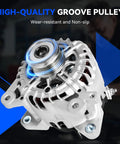 High-Output 12V 120A Alternator Direct Fit Replacement For 2.5L L4 Rogue SUV 2014-2018, CNC Cast Aluminum Body, Pure Copper Windings, Durable Build For Long-Lasting Power, Compatible With 23100-4BA0A 23100-4BA0B TG12C152 11648