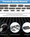 Woodruff Key Stock Assortment Set 175 Pieces 15 Sizes Carbon Steel Round End Keys material description