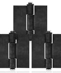 Beefy Weld On Hinges Three Piece Set 4 By 4 Inches Weldable Butt Hinges For Gates Garage Doors And Trailers 4.5mm Thick Load Up To 1000lbs Ideal For Industrial Gates And Heavy Duty Doors In Farm Warehouse And Trailer Setups, black steel set