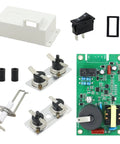 Top Travel Trailer Water Heater Repair Kit With Control Board Thermo Assemblies Electrode And Rocker Component For 12V Systems. Includes control board and switch.