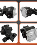 Heavy Duty Rear Carrier Differential Assembly For Cadillac CTS 2014 Through 2019 With 2.85 Gear Ratio shown from multiple angles.