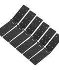 Heavy Duty Gate Hinges 6 Pack Adjustable 270 Degree Black Iron Folding Barn Door Hardware For Wood Fence Yard Gate Farm, showing six hinges.
