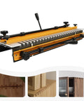 Pro Level 24 Inch Dovetail Jig Kit For Dead Nuts Accurate Woodworking Joints with yellow and black steel and aluminum design.