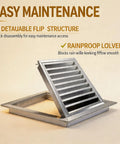 Heavy Duty Rock Solid Louvered Access Panel For Drywall Stainless Steel Inspection Door with flip structure for easy maintenance.