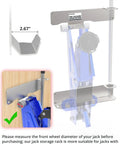 Heavy Duty Aluminum Floor Jack Wall Mount For 1.5 To 3 Ton Low Profile Jacks Universal Holder with Handle Loops Trailer Jack Mount Installed