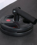 Landmine Attachment For 1 Inch Or 2 Inch Barbell All Steel Powerlifting Platform Access For Home Gym With 360 Degree Pivot Lets You Do Smooth Landmine Presses Rows Deadlifts And Push Jerks Heavy Duty Build showing black steel construction with weight plates