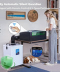 Industrial Laser Fume Extractor With H13 HEPA Filtration designed for active soldering workspaces and remote control use.