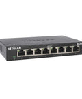 8 Port Gigabit Ethernet Unmanaged Essentials Switch GS308 With No Fuss Plug And Play Setup Silent Operation Desktop Or Wall Mount