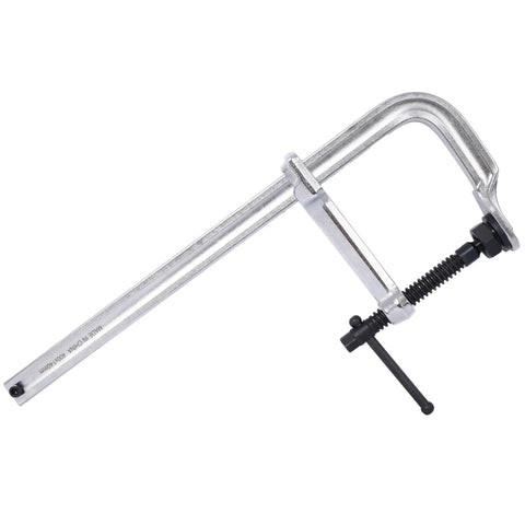 Heavy Duty 5.5 Inch Deep Throat F Clamp With 16 Inch Jaw Opening Black Oxide Spindle And Removable Swivel Pads for welding