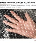 Hand pressing Thickened LDPE Bubble Wrap Roll for Moving and Shipping, One Roll Cushion Film for ceramics and glass.