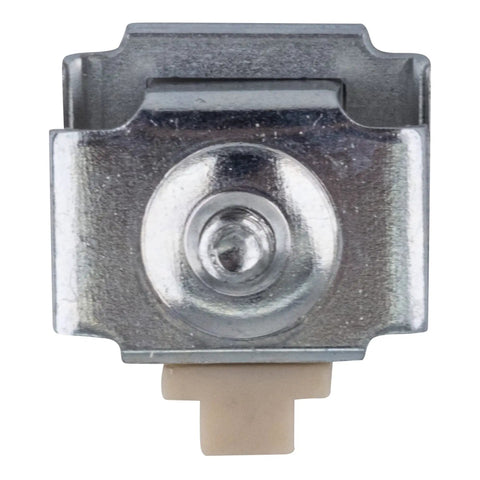 Front view of Door Stop Kit for Bi Passing Doors Pack of 2 Silver Finish Heavy Duty Door Stops for Double Doors Non Marking Easy Install