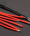 Red and black wires for 20Pcs 4.8mm And 6.3mm Female Spade Crimp Terminals With Tin Plated Red Copper Insulating Sleeves Red And Black Quick Splice Assortment Kit For Pro DIY Automotive Electrical Wiring