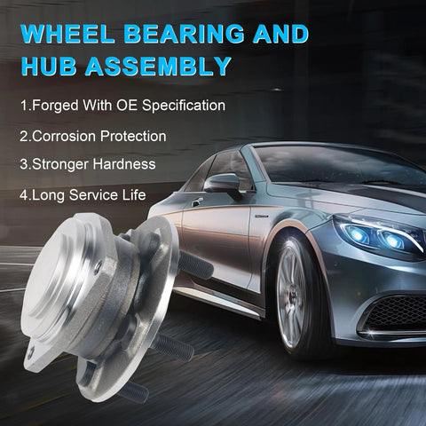 Front Wheel Bearing Hub Assembly 5 Lugs With ABS Fits 2012 To 2020 Challenger And Charger 3.6L 5.7L 6.2L 6.4L