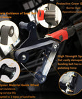 Heavy Duty Workhorse 1080W Pipe Tube Polisher Sander features protective cover and guidance system for effective polishing.