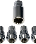 Chrome Wheel Nut Lock Set Acorn Style M12 1 50 Anti Theft Lug Nut Kit Corrosion Resistant Replacement Upgrade For Select Models 4 Pack