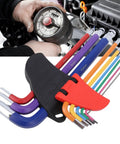 Kick It Up A Notch With This Colorful Cr V Ball End Hex Key Wrench Set For Quick Furniture Assembly Bike Repair And Heavy Machinery Jobs Featuring Sized Labels And S2 Alloy Strength. Color-coded metric hex keys in holder, 1.5-10mm, S2 steel