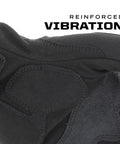 Close-up of Fingerless Tactical Gloves With Impact Protection D3O Palm Padding And TPR Armor showing synthetic leather palm