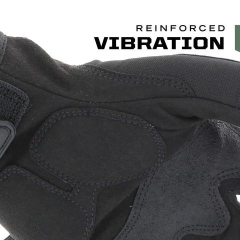 Close-up of Fingerless Tactical Gloves With Impact Protection D3O Palm Padding And TPR Armor showing synthetic leather palm