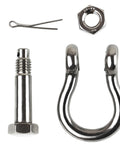 Three Eighths Inch Clevis Shackle With One Half Inch Bolt Pin 316 Stainless Steel Bow Anchor Shackle pieces shown